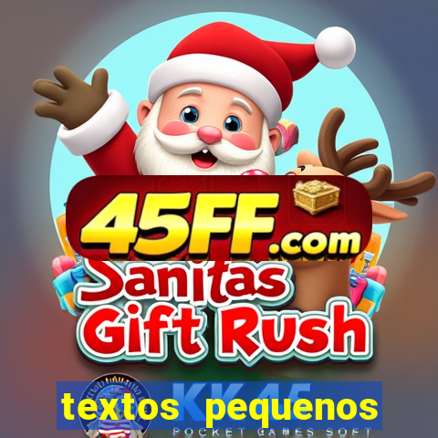 textos pequenos para alfabetizar